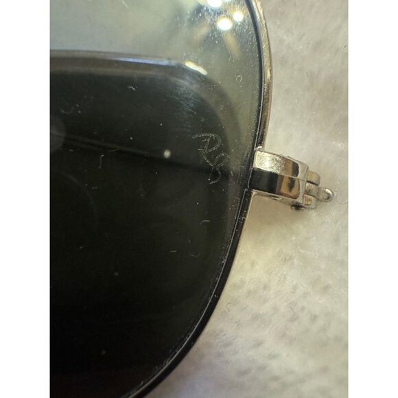 Vintage Ray-Ban B&L Aviator Silver USA w/ Case Authentic - Picture 3 of 5